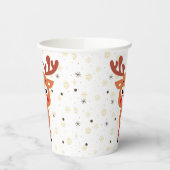 Gobelets En Papier Rudolph Red Nose Reindeer tasse en papier (Gauche)