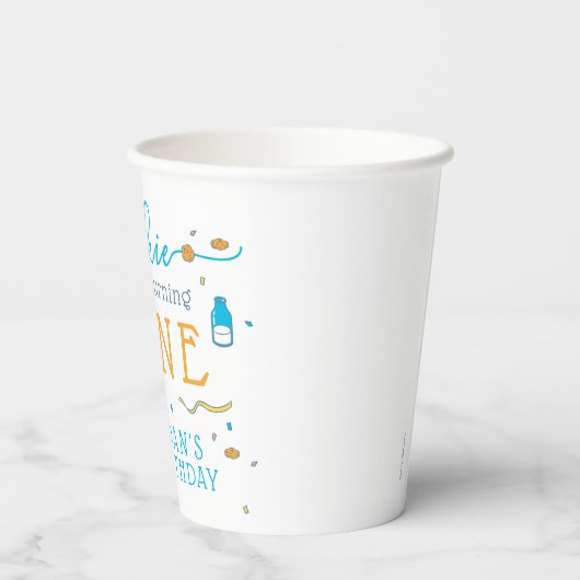 Gobelets En Papier Rue Sésame | Cookie Monster 1er anniversaire (Verso)