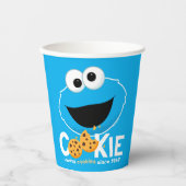Gobelets En Papier Rue Sésame | Cookie Monster Lookies (Recto)