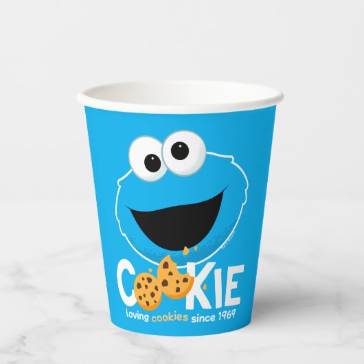Gobelets En Papier Rue Sésame | Cookie Monster Lookies (Recto)