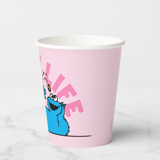 Gobelets En Papier Rue Sésame | Cookies Monster Enjoy Life (Verso)