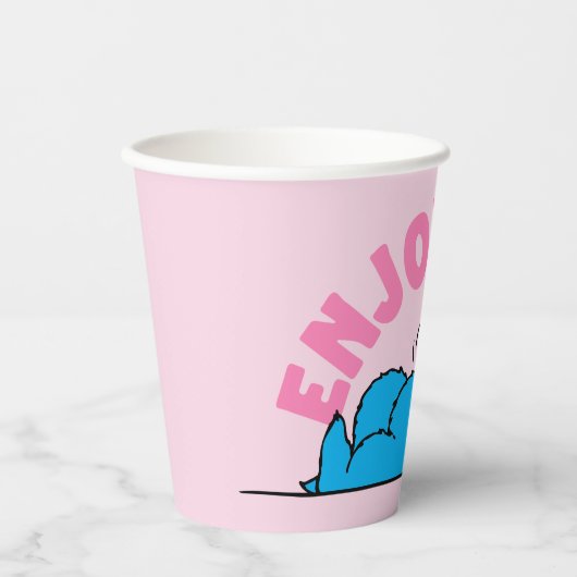 Gobelets En Papier Rue Sésame | Cookies Monster Enjoy Life (Recto)