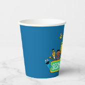 Gobelets En Papier Rue Sésame | Couleur complète avec Pals (Recto)