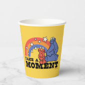 Gobelets En Papier Rue Sésame | Elmo & Cookie Take a Moment (Recto)