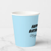Gobelets En Papier Rue Sésame | Joyeux Anniversaire (Recto)