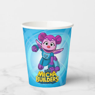 Gobelets En Papier Rue Sésame   Méca Builders Abby In Action