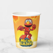 Gobelets En Papier Rue Sésame | Méca Builders Elmo En Action (Gauche)