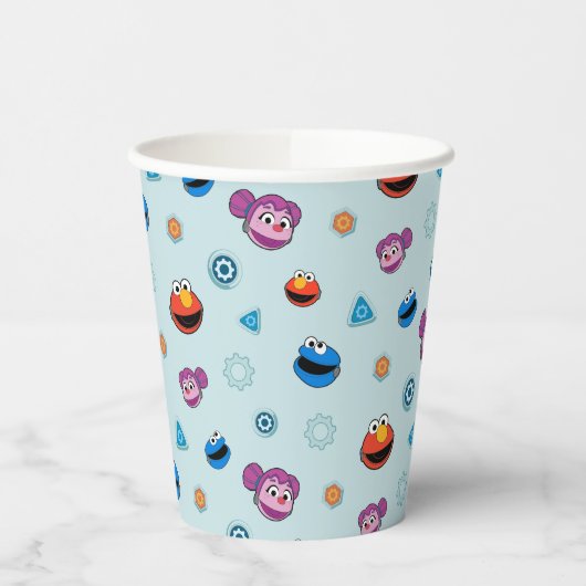 Gobelets En Papier Rue Sésame | Méca Builders Face Motif (Gauche)