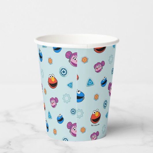 Gobelets En Papier Rue Sésame | Méca Builders Face Motif (Droite)