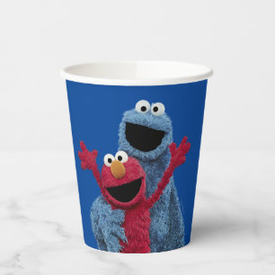 Gobelets En Papier Rue Sésame Monstre Elmo & Cookie
