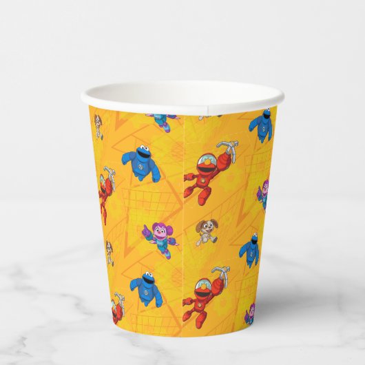 Gobelets En Papier Rue Sésame | Motif des constructeurs mécaniques (Droite)