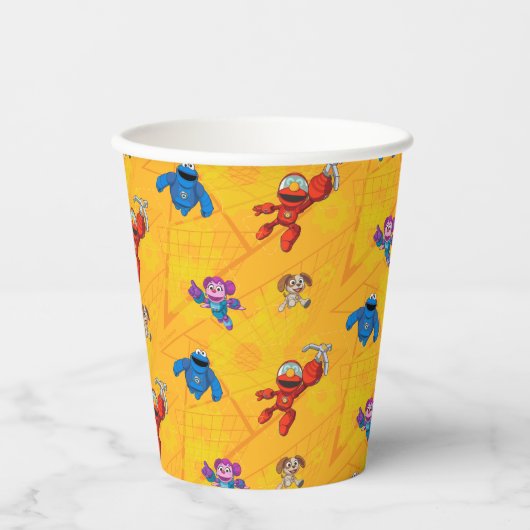 Gobelets En Papier Rue Sésame | Motif des constructeurs mécaniques (Recto)