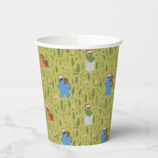 Gobelets En Papier Rue Sésame | Motif Woodland Friends (Gauche)