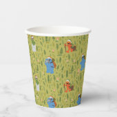Gobelets En Papier Rue Sésame | Motif Woodland Friends (Recto)
