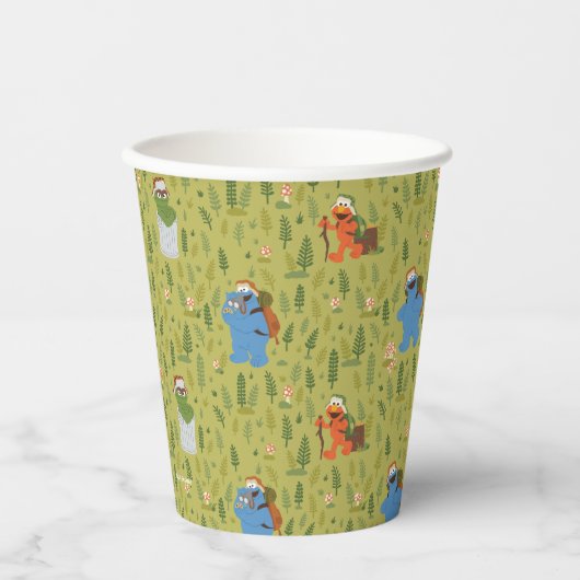 Gobelets En Papier Rue Sésame | Motif Woodland Friends (Recto)