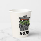 Gobelets En Papier Rue Sésame | Oscar le Grouch se sent Grouch (Recto)