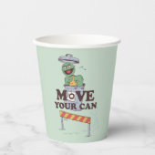 Gobelets En Papier Rue Sésame | Oscar the Grouch Move Your Can (Recto)