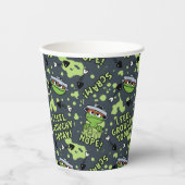Gobelets En Papier Rue Sésame | Oscar the Grouch Phrase Motif (Recto)
