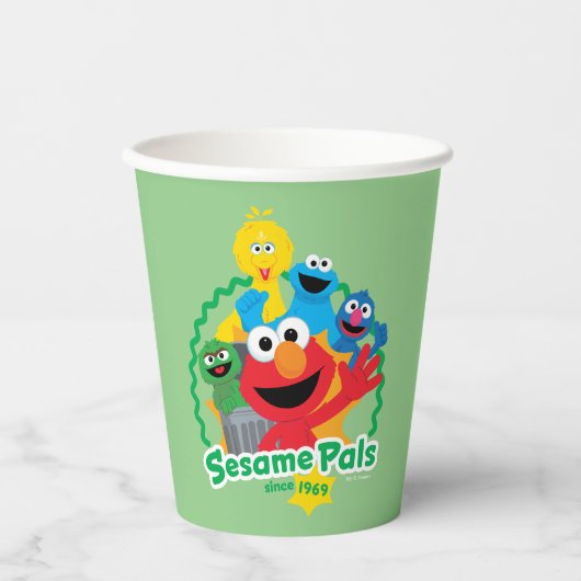 Gobelets En Papier Rue Sésame | Sesame Pals depuis 1969 (Recto)