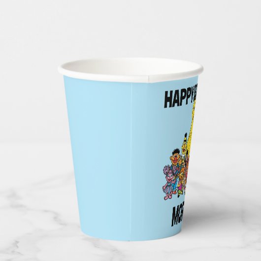 Gobelets En Papier Rue Sésame | Sesame Pals Joyeux anniversaire (Droite)