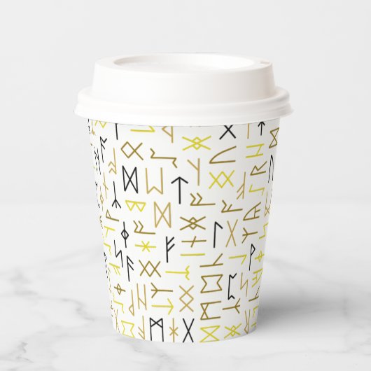 Gobelets En Papier Runes (Recto)