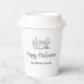 Gobelets En Papier Russe Halloween Party Simple Automne Citrouille (Recto)
