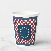 Gobelets En Papier Russe Patriotic Americana Quilt Motif USA Art (Recto)