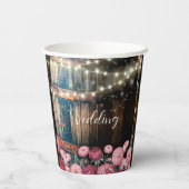 Gobelets En Papier Russe Whiskey Whiskey Barrel Mariage (Verso)