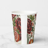 Gobelets En Papier Rustic Citrus Floral summer  Bridal Shower (Droite)