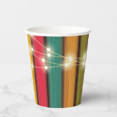 Gobelets En Papier Rustic Colorful Little Turkey Baby Shower (Recto)