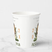 Gobelets En Papier Rustic Cute Kids Lion Foliage Préscolaire Graduati (Droite)