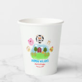 Gobelets En Papier Rustic Farm Calling All Party Animals (Recto)