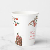 Gobelets En Papier Rustic Farm Ladybug Apple Baby shower fille (Droite)