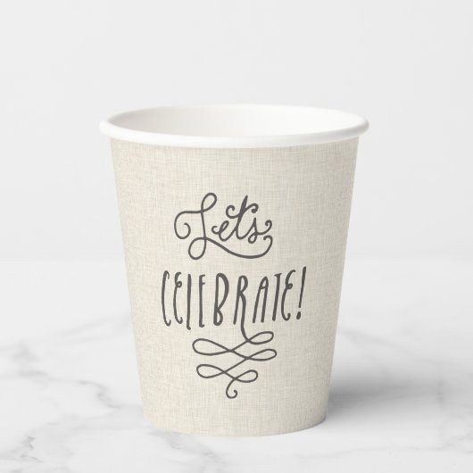 Gobelets En Papier Rustic Graduation Party 8 oz (Recto)