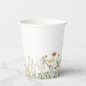 Gobelets En Papier Rustic Wildflower Meadow Wedding (Recto)