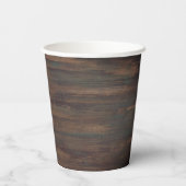 Gobelets En Papier Rustic Wood Red Wine 60e fête d'anniversaire (Verso)