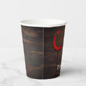 Gobelets En Papier Rustic Wood Red Wine 60e fête d'anniversaire (Droite)