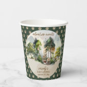 Gobelets En Papier Rustic Woodland Adventure Attend Boy Baby shower (Verso)