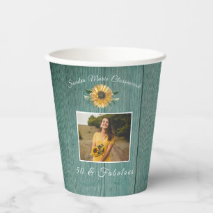 Gobelets En Papier Rustique 50 et fabuleux   Tournesol