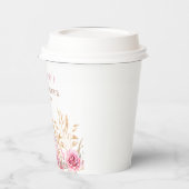 Gobelets En Papier Rustique automne boho Citrouille bébé Fille douche (Gauche)