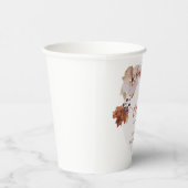 Gobelets En Papier Rustique citrouille d'automne merci tag (Droite)