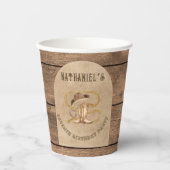 Gobelets En Papier Rustique western cowboy vous êtes recherché (Recto)