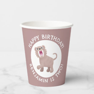 Gobelets En Papier Saber Toothed Tiger Smilodon anniversaire personna