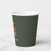 Gobelets En Papier Sac à dos Aventure + Bouteilles Baby shower vert (Gauche)