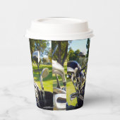 Gobelets En Papier Sac Plein De Clubs De Golf, Tasses De Papier (Gauche)