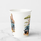 Gobelets En Papier Safari Adventure Boy Baby shower (Gauche)