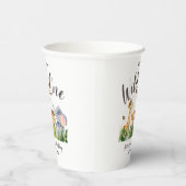 Gobelets En Papier Safari Animaux Wild One Anniversaire des enfants (Droite)