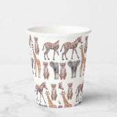 Gobelets En Papier Safari Baby Animals Motif (Droite)