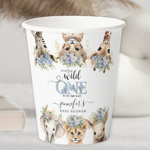 Gobelets En Papier Safari Baby shower Garçon mignonne Jungle Animaux