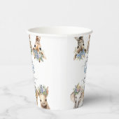 Gobelets En Papier Safari Baby shower Garçon mignonne Jungle Animaux (Droite)